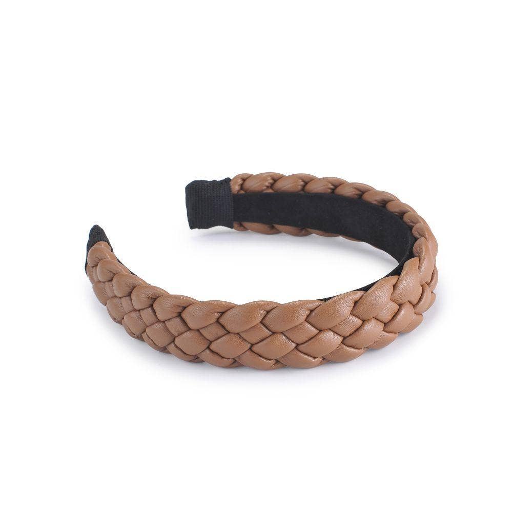 Braided Vegan Leather Headband