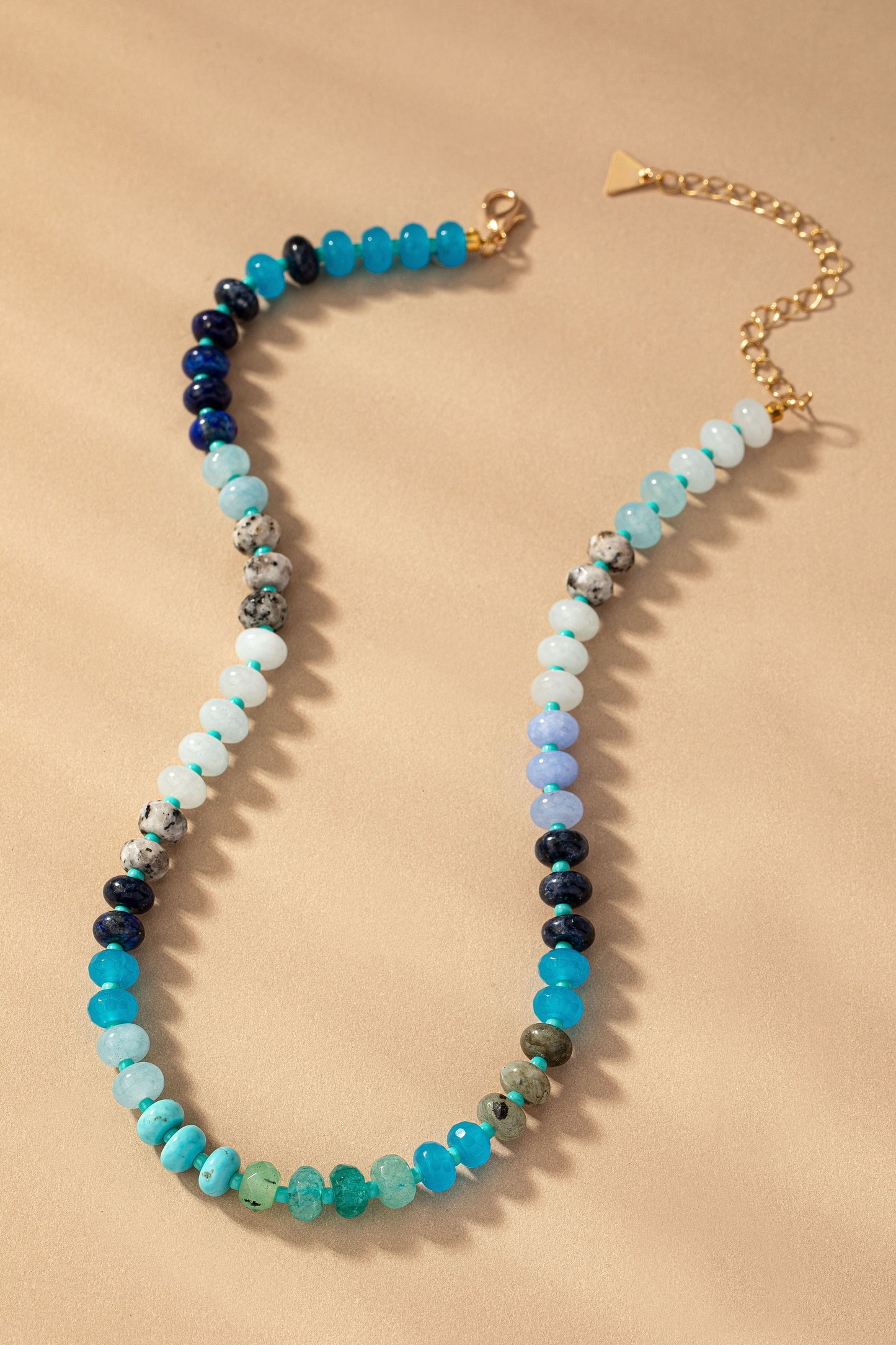 Agate Gemstone Beaded Necklace