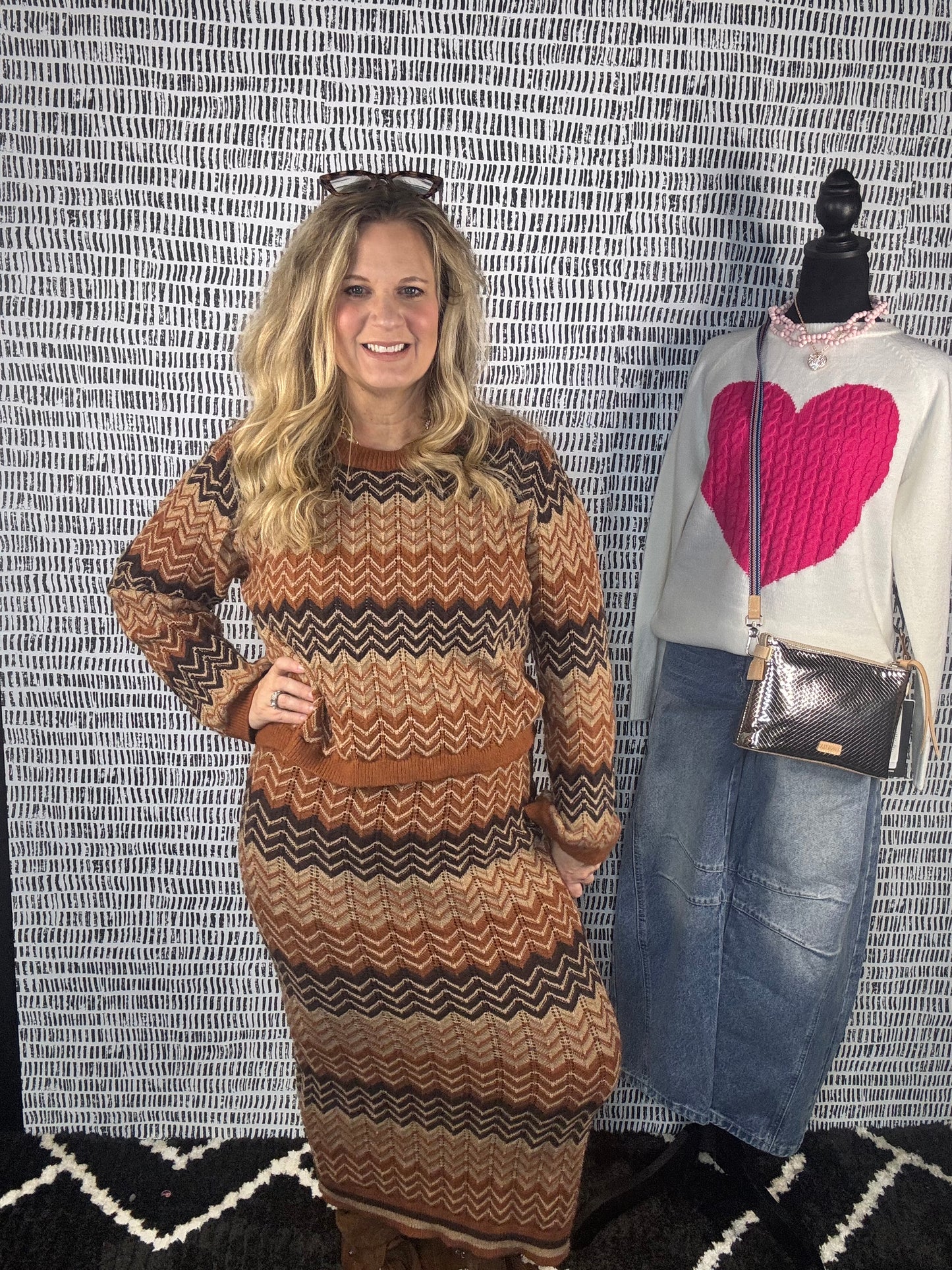Chevron Sweater Set