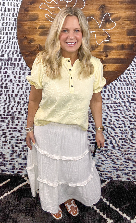 Jayla Ruffle Textured Skirt