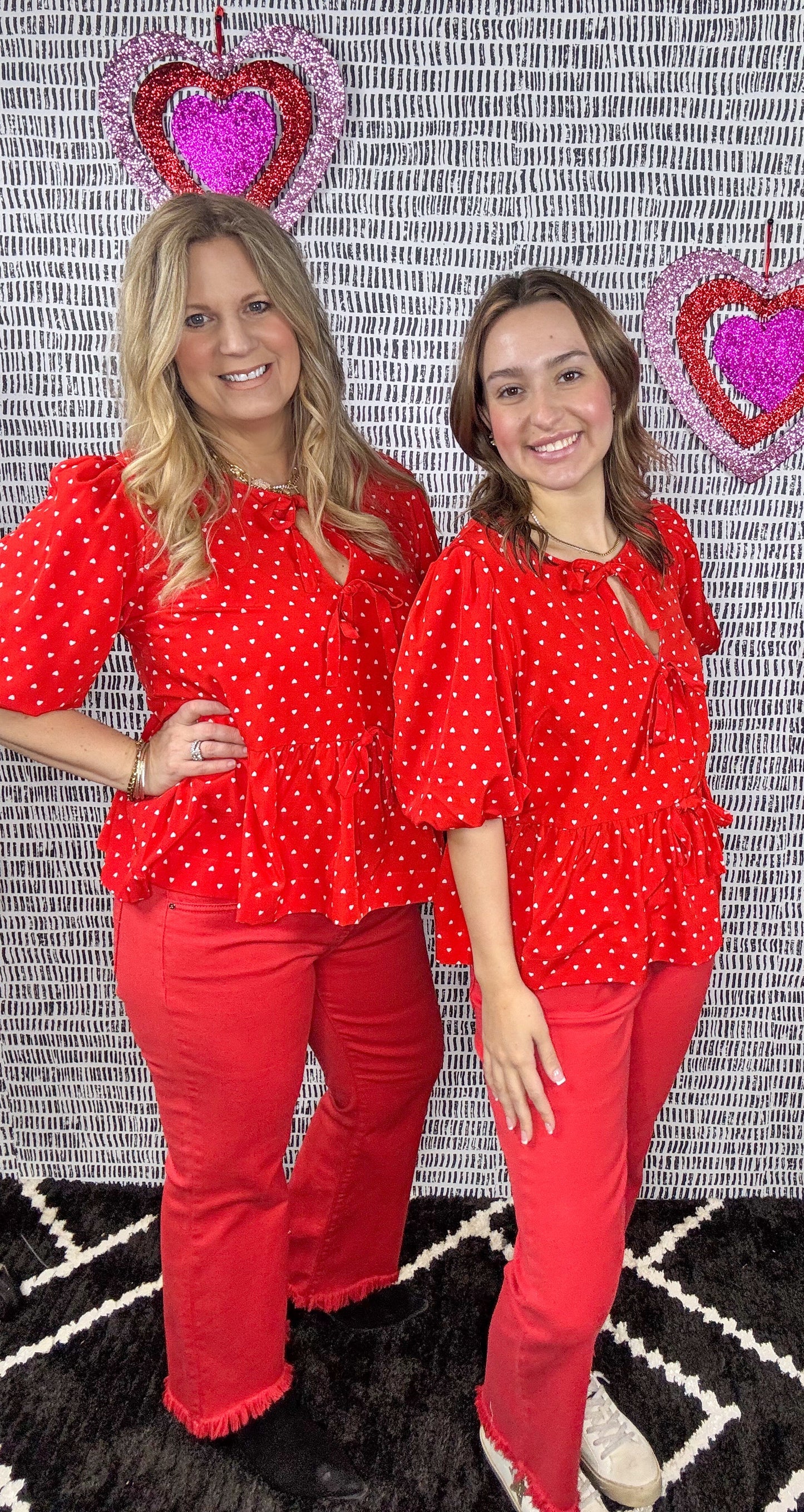 Heart Front Tie Top