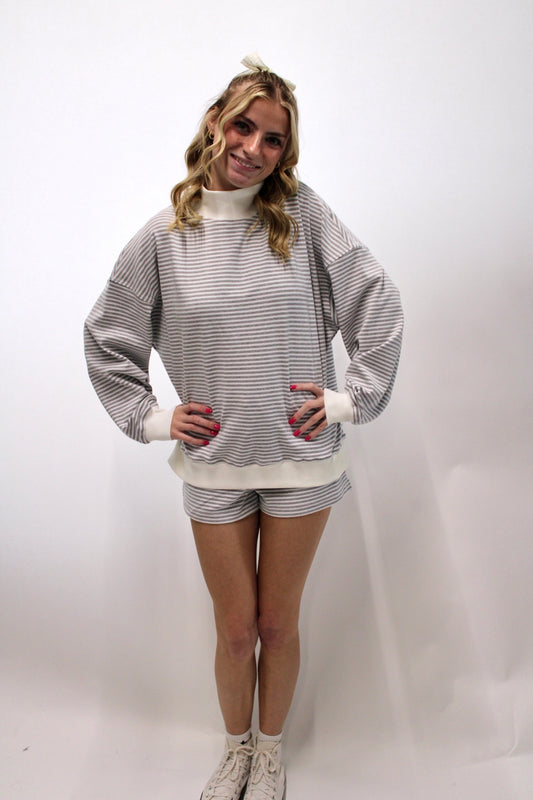 The Hazel Mock Neck Sweatshirt