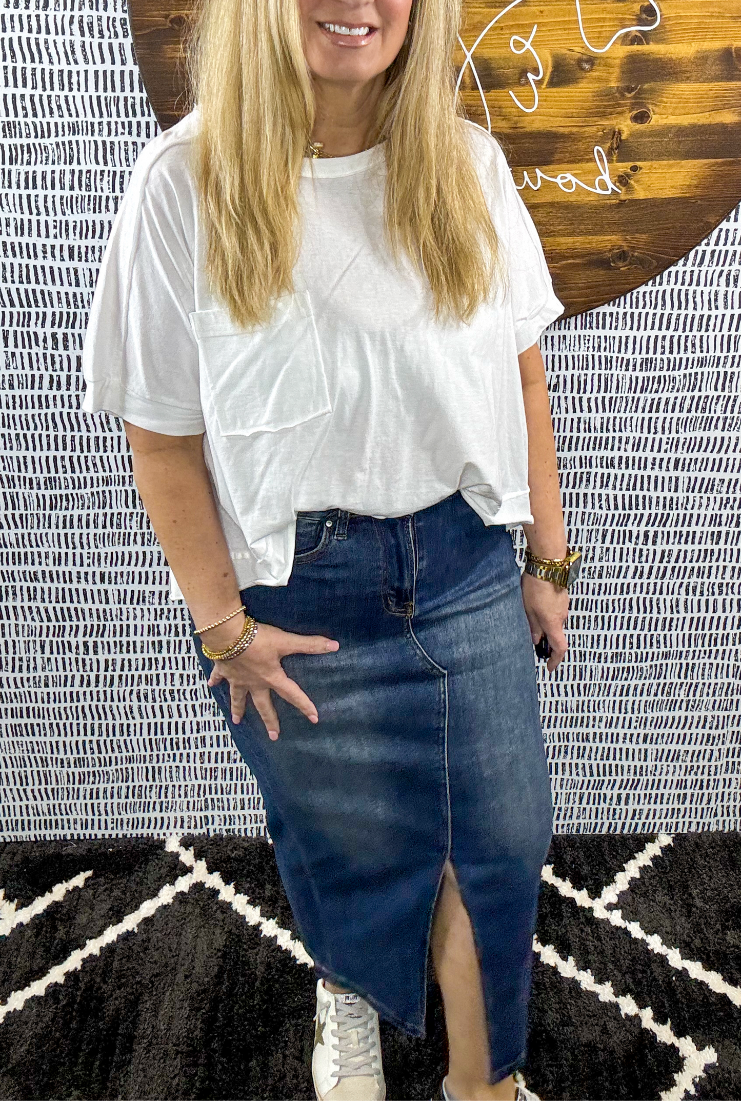 Kailey Mica Denim Skirt