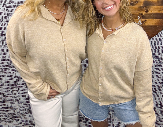 Abby Rose Natural Piper Cardigan