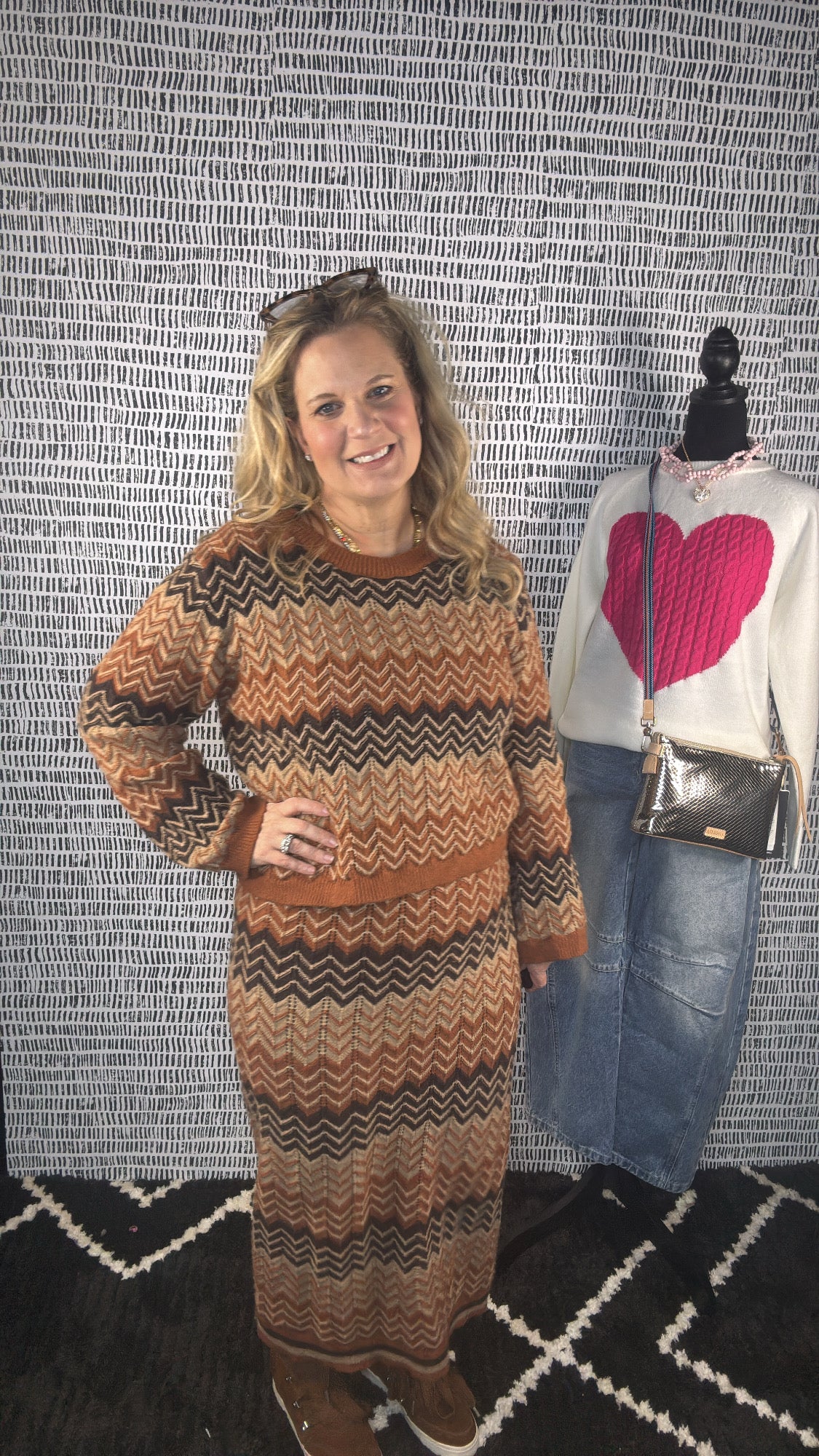 Chevron Sweater Set