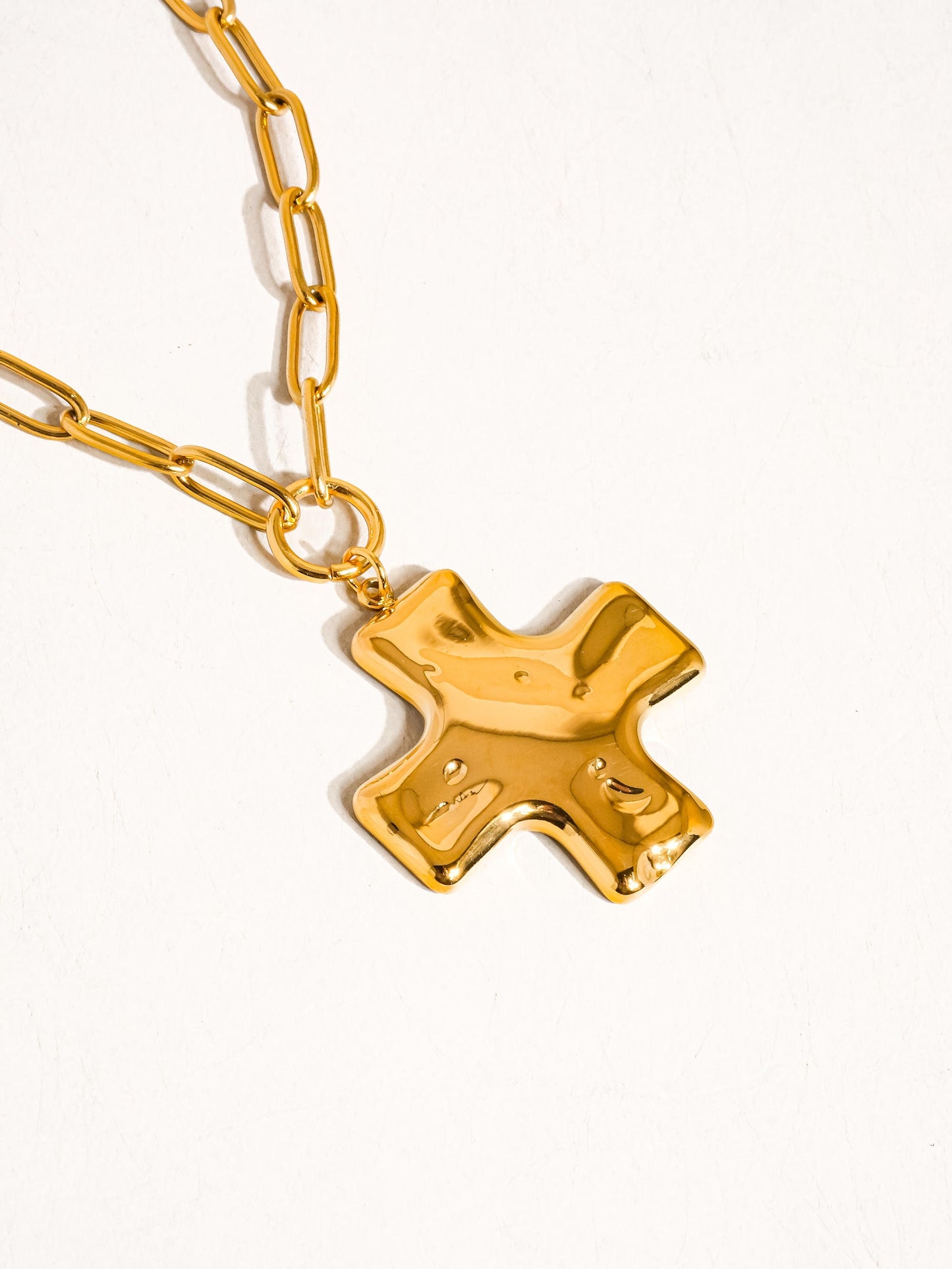 Bari Chunky Cross Necklace
