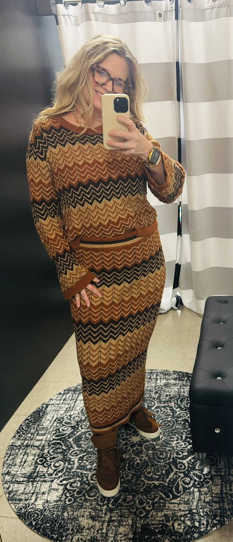 Chevron Sweater Set