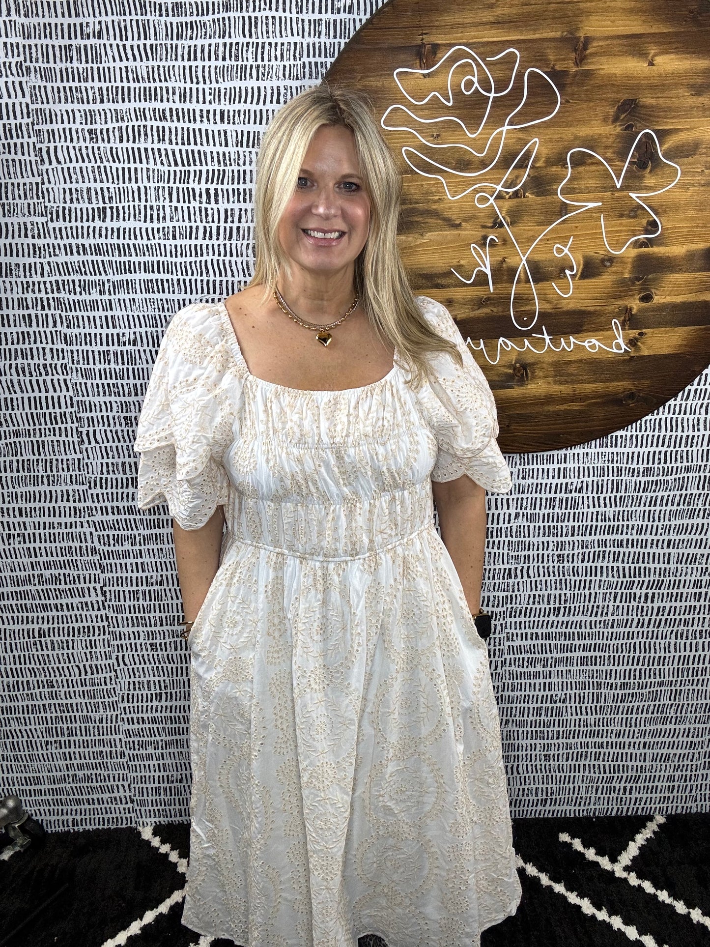 Emily Eyelet Lace Dress