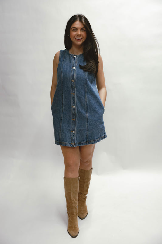 Dallas Denim Mini Dress