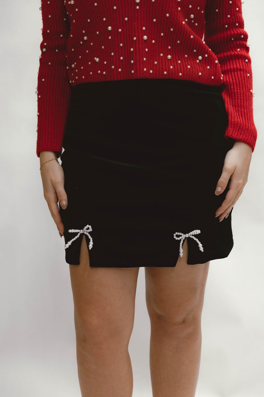 Lola Velvet Mini Skirt