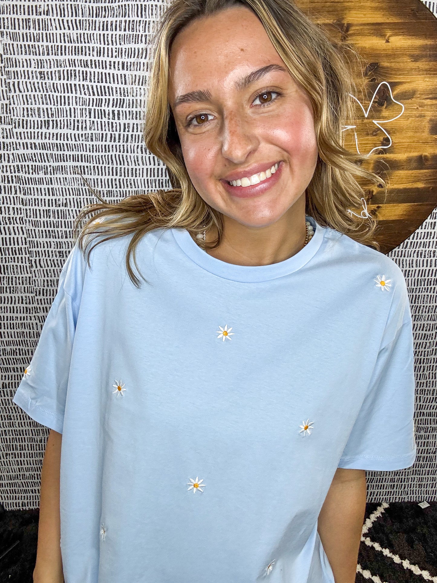 Sally Flower Embroidery Top