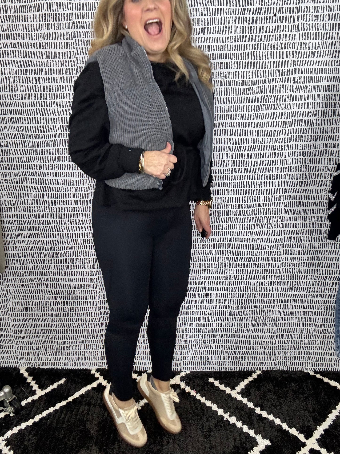 Tapered Band Solid HW Legging
