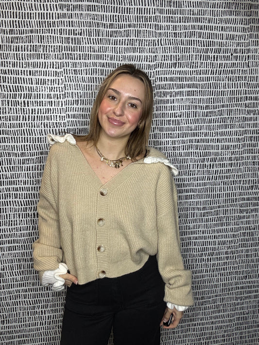 Collar Button Cardigan