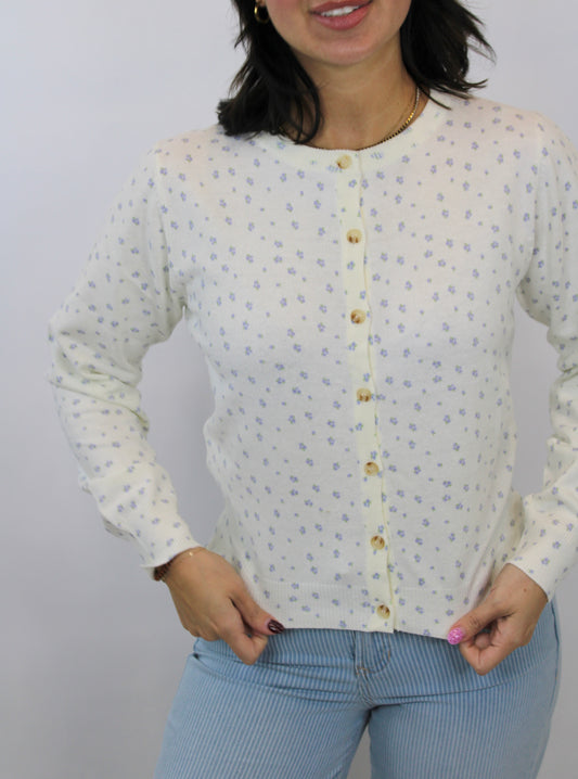 Eloise Floral Sweater Cardigan