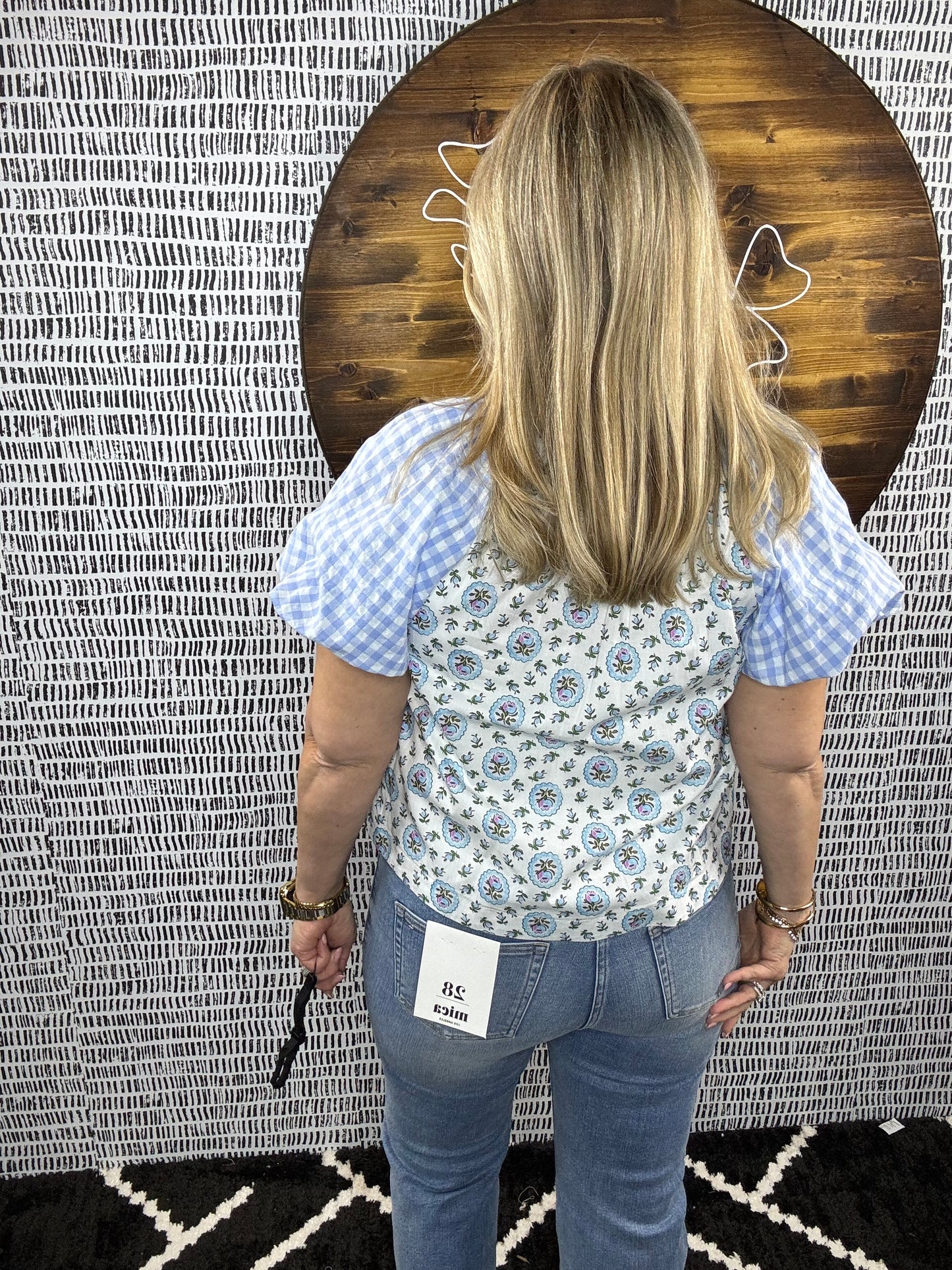 Ainsley Bubble Slv Top