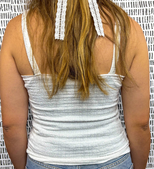 Claire Textured Scoop Neck Tank