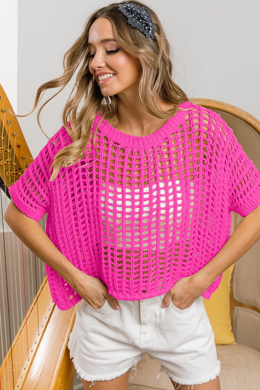 Net Crochet Sweater