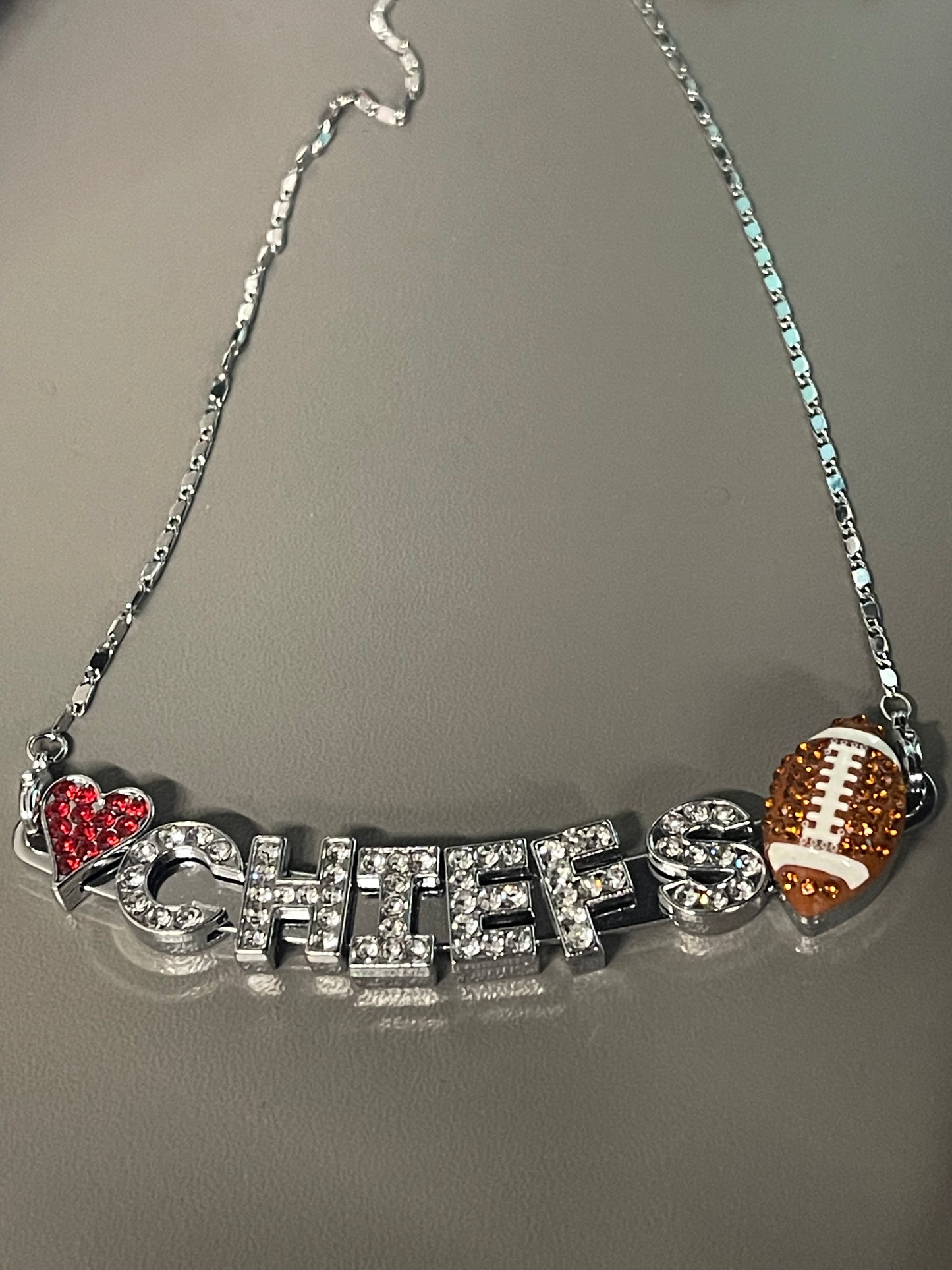 Chiefs Rhinestone Necklace