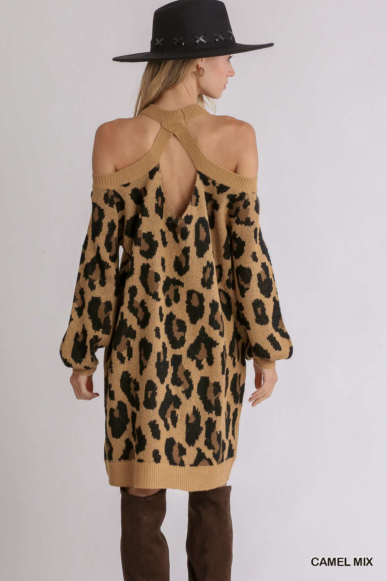 Sammie Cold Shoulder Sweater Dress
