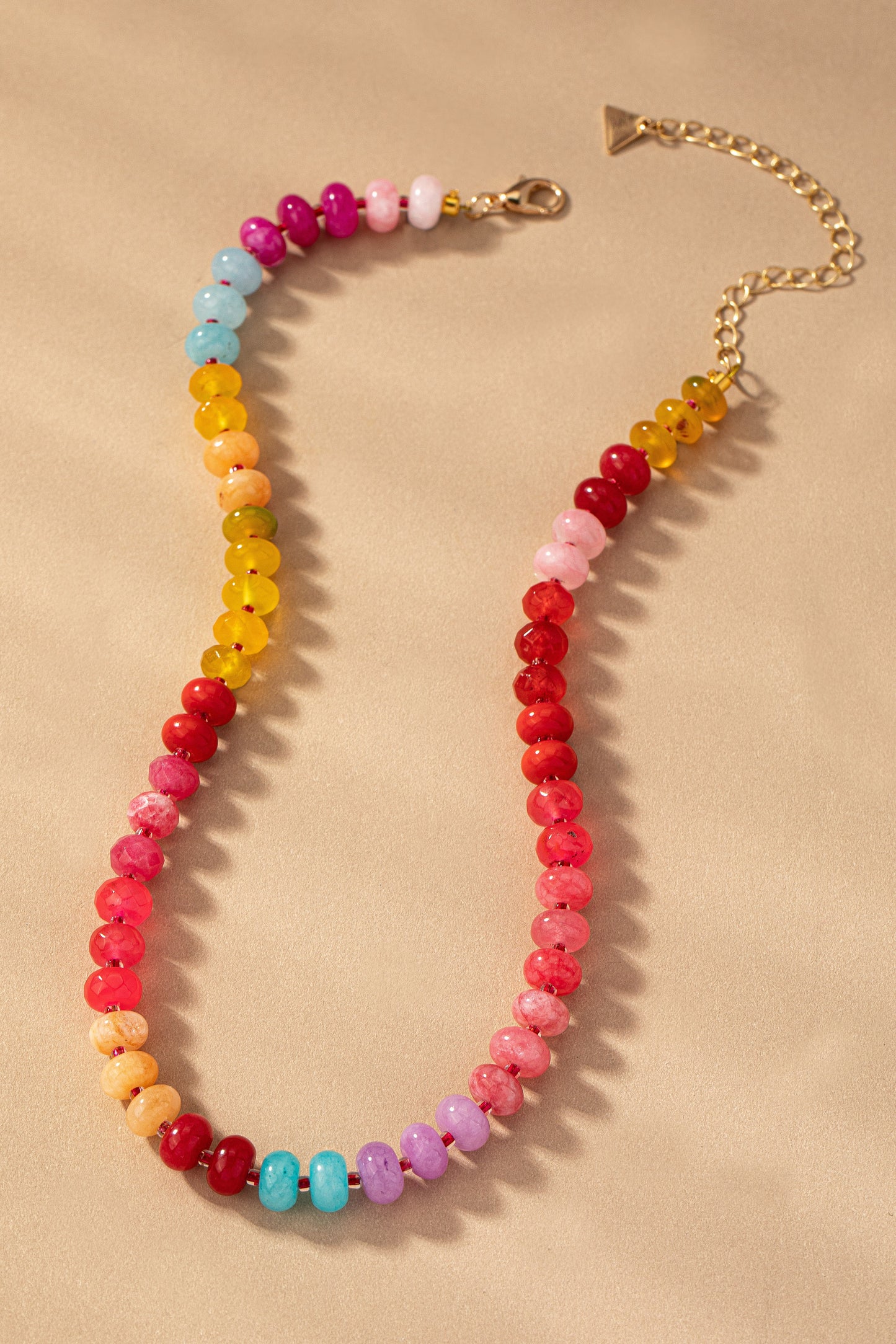Agate Gemstone Beaded Necklace