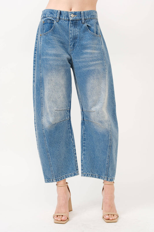 Relax crop Barrel Jeans