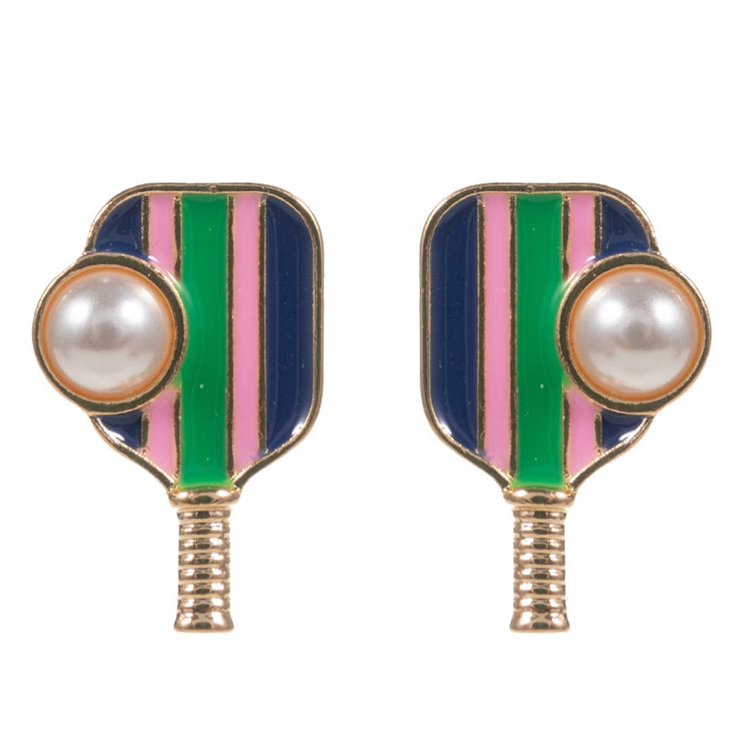Pickleball Pearl Earrings