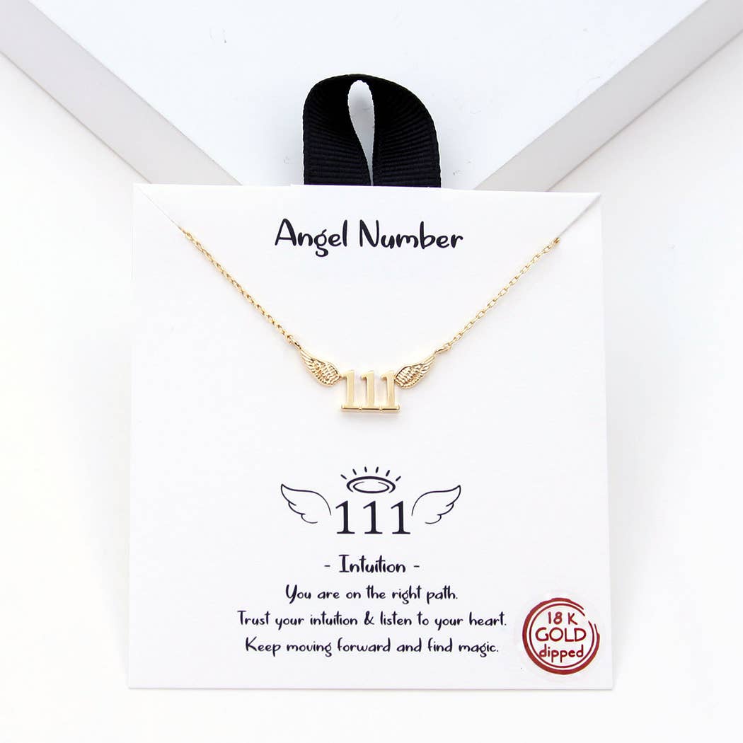 Angel Number Wings Necklace