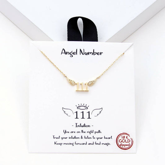 Angel Number Wings Necklace