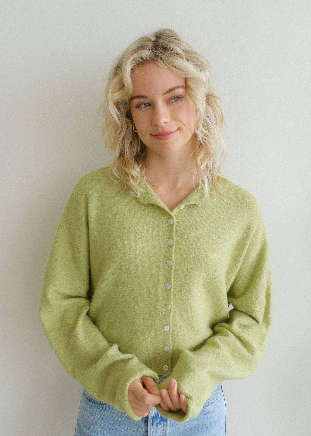 PRE-ORDER* Abby Rose Lemongrass Piper Cardigan
