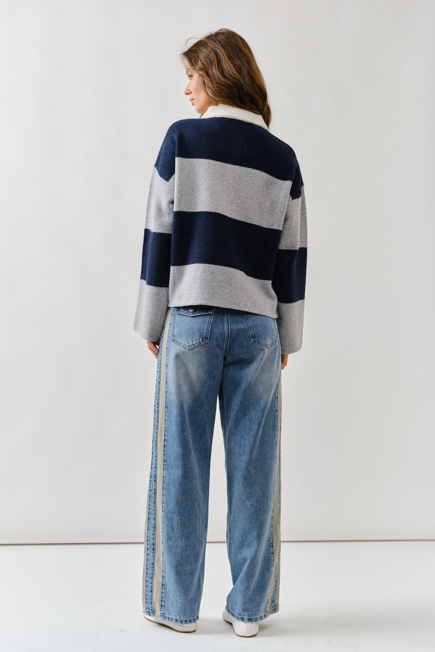 Hadley Striped Polo Sweater