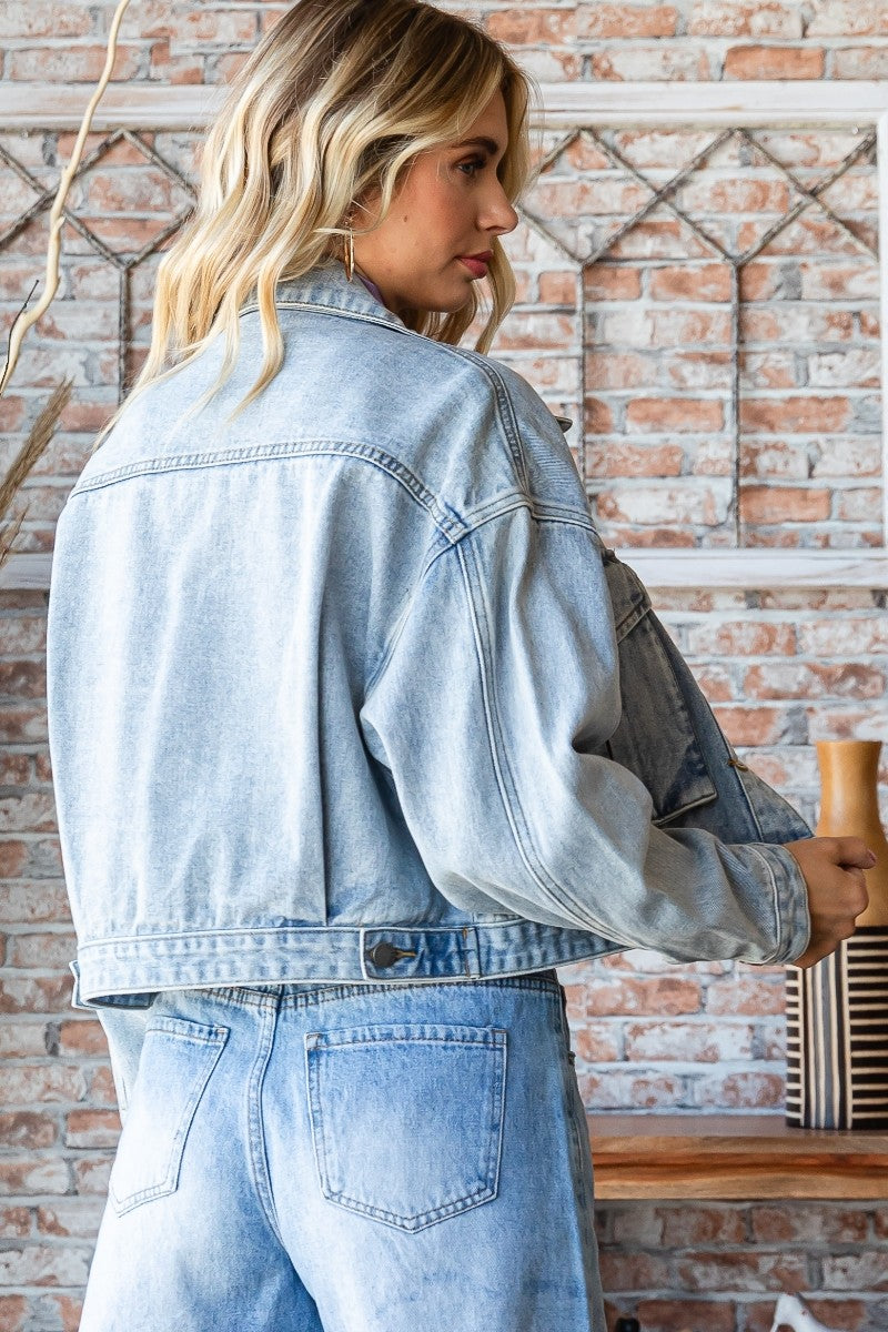 Danni Denim Crop Jacket