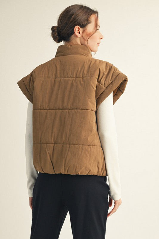 Mocha Puffer Vest