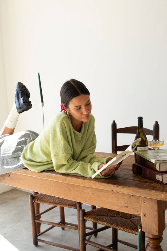 Abby Rose Lemongrass Piper Cardigan