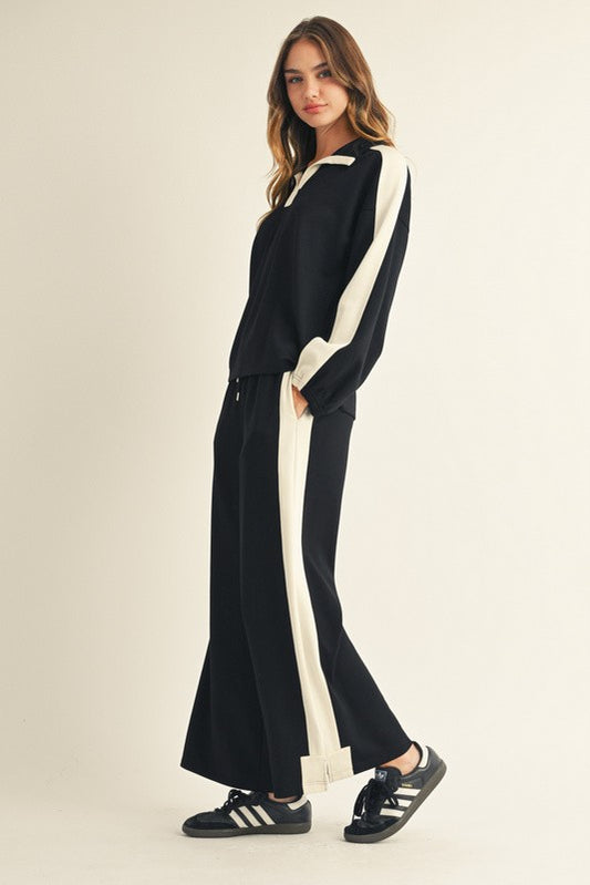 Drake Drawstring Wide Leg Sweatpants