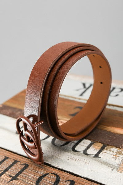 Matte G Buckle Belt