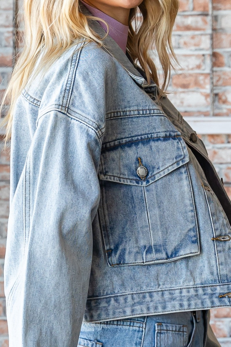 Danni Denim Crop Jacket