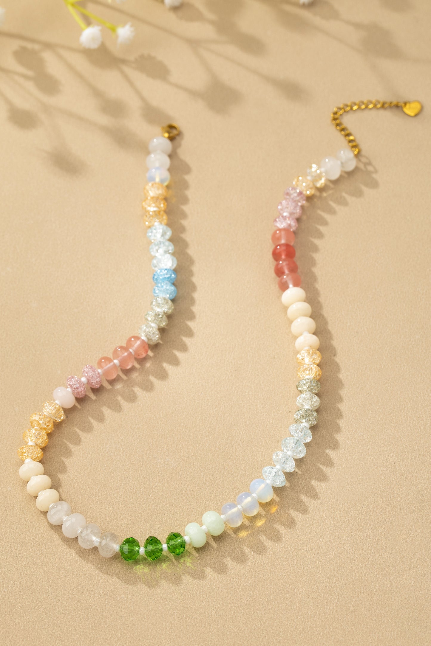 Agate Gemstone Beaded Necklace