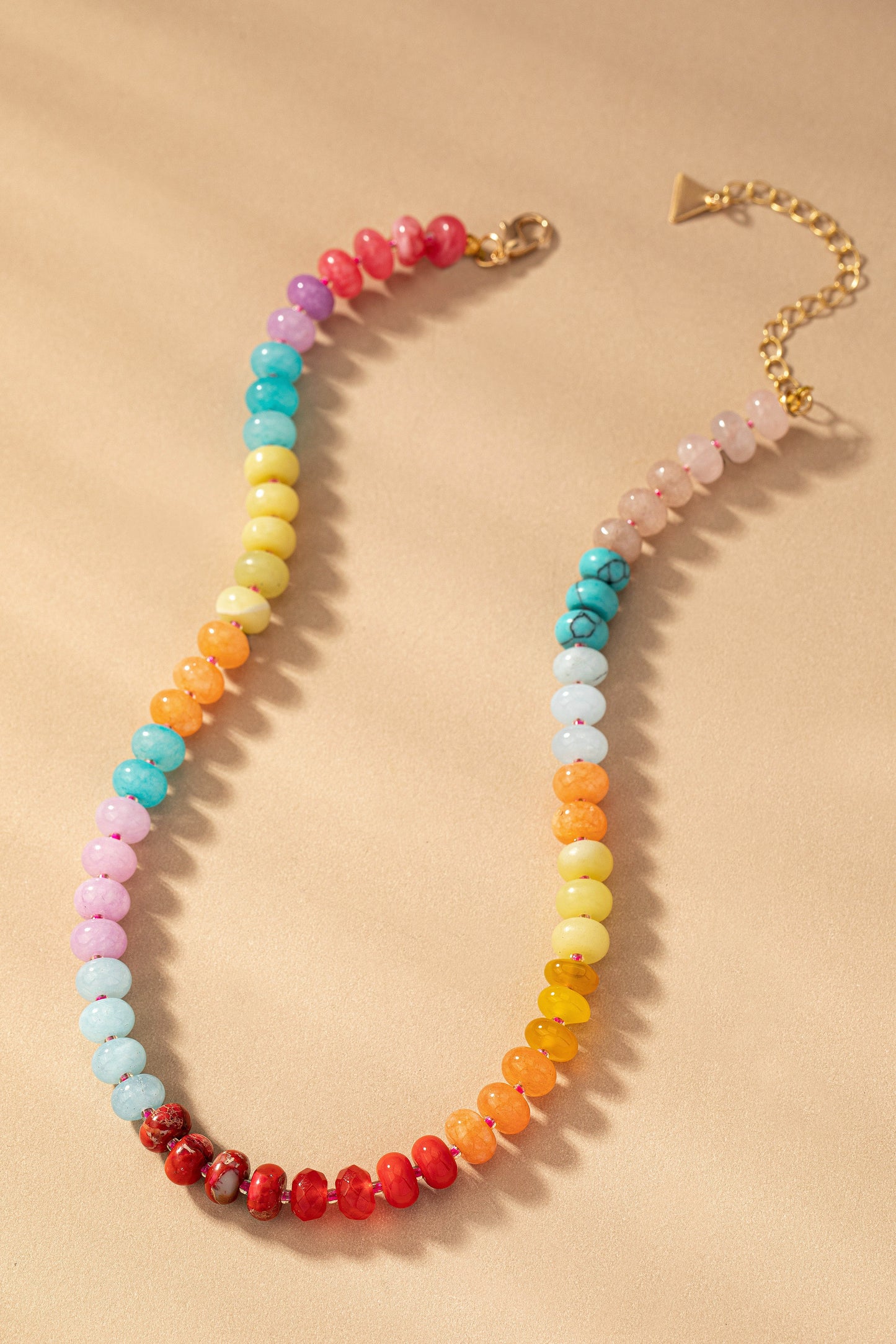 Agate Gemstone Beaded Necklace