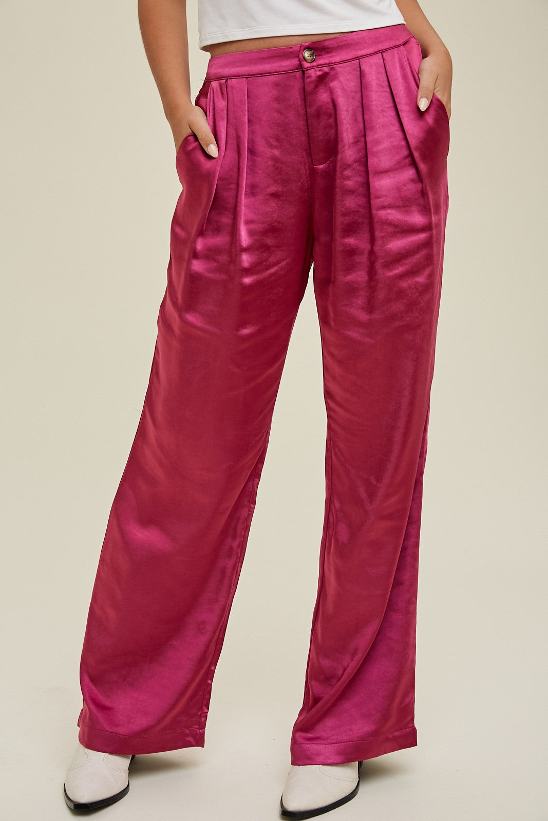 Satin Wide Leg Pant