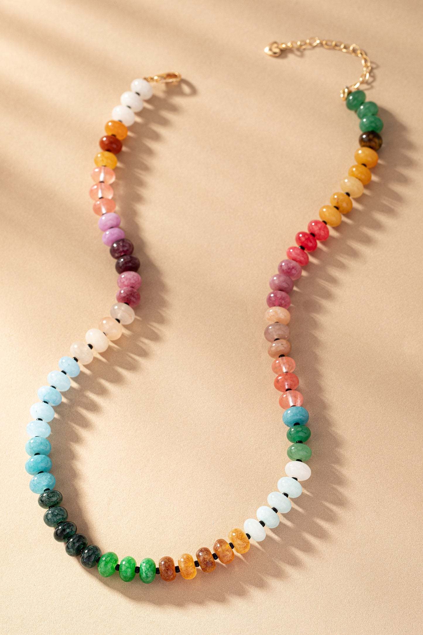 Agate Gemstone Beaded Necklace