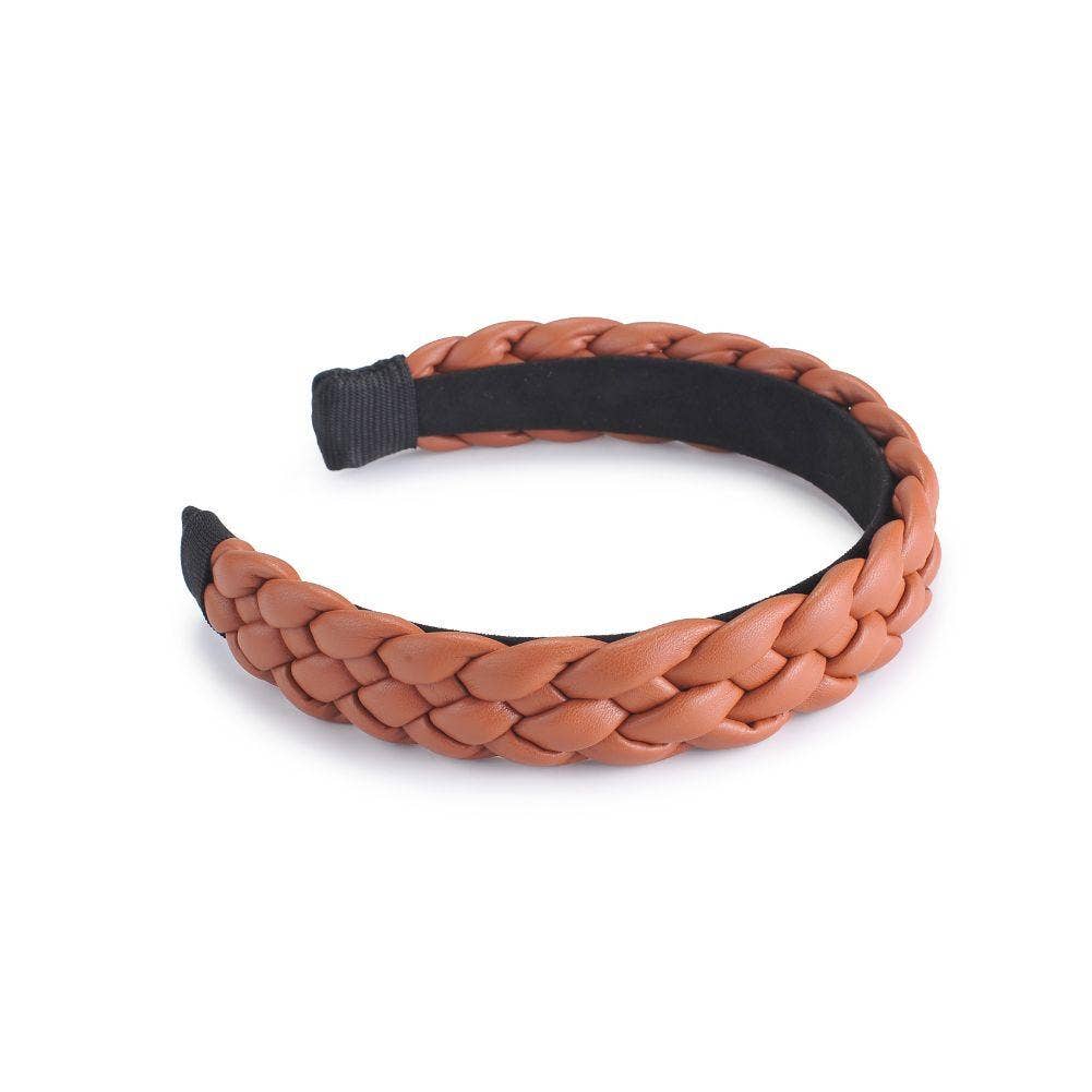 Braided Vegan Leather Headband