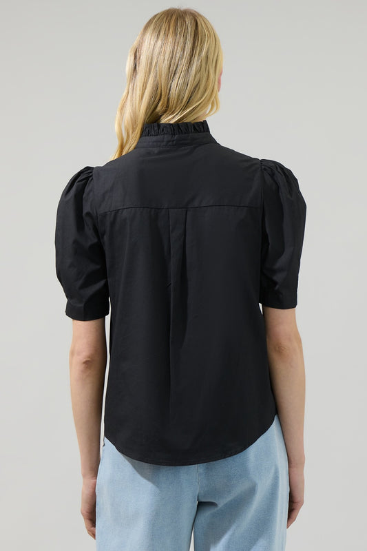 Finley Ruffle Button Down Top