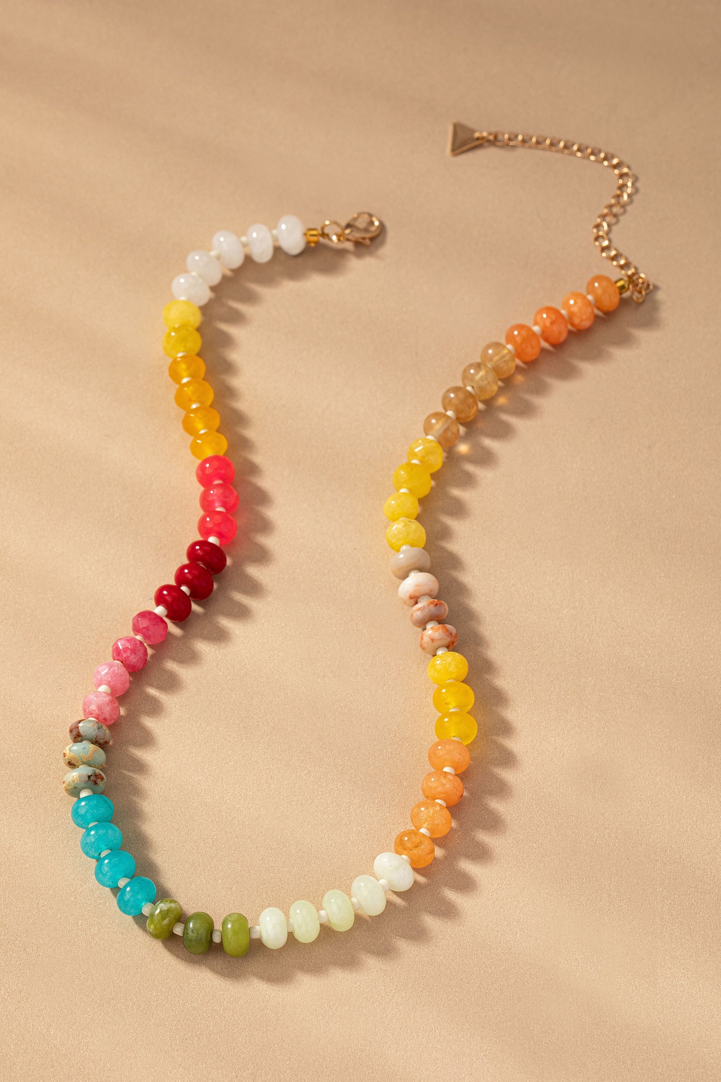Agate Gemstone Beaded Necklace