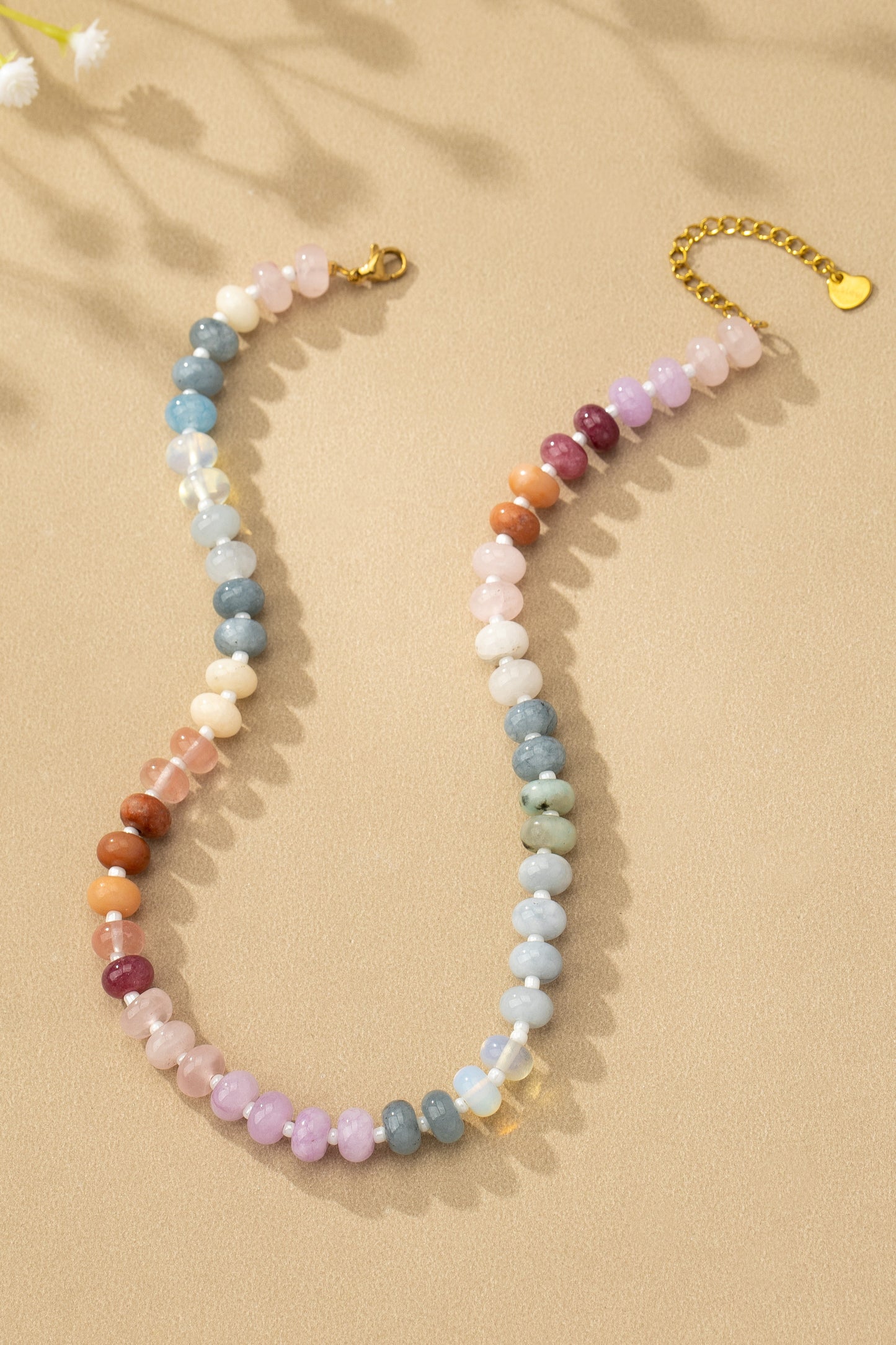 Agate Gemstone Beaded Necklace