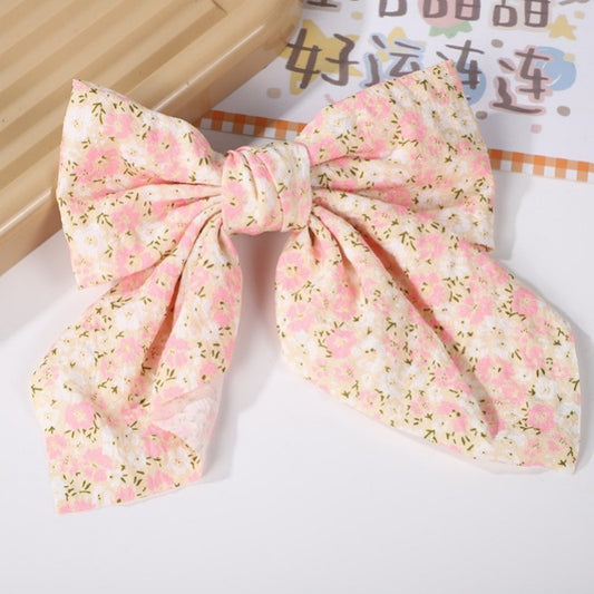 Pretty Ditsy Organza Ribbon Hair Clip