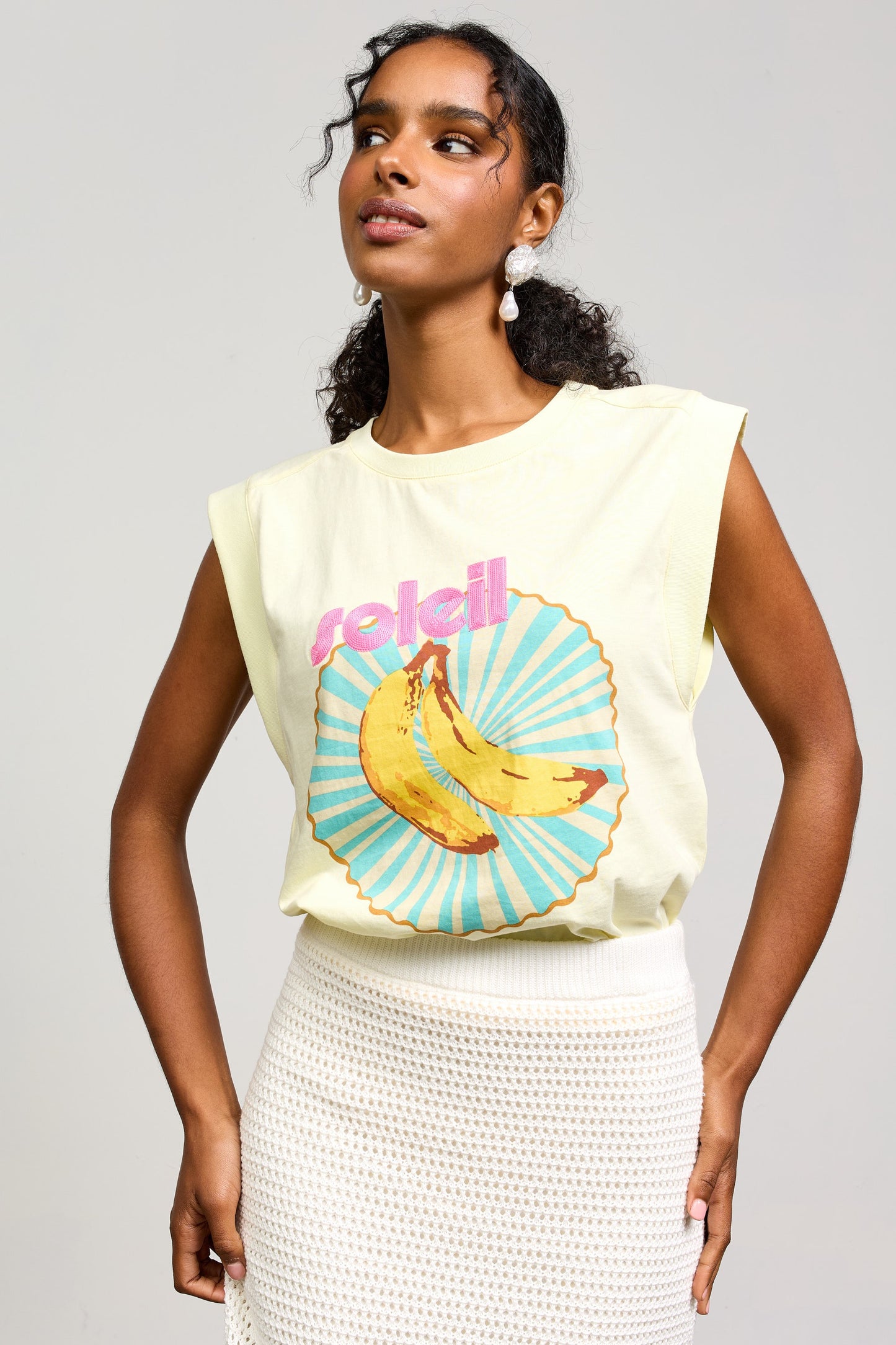 Soleil Printed Sleeveless Top