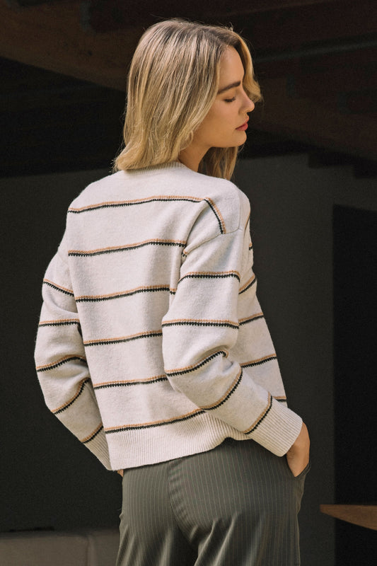 Tessa Crewneck Stripe Sweater