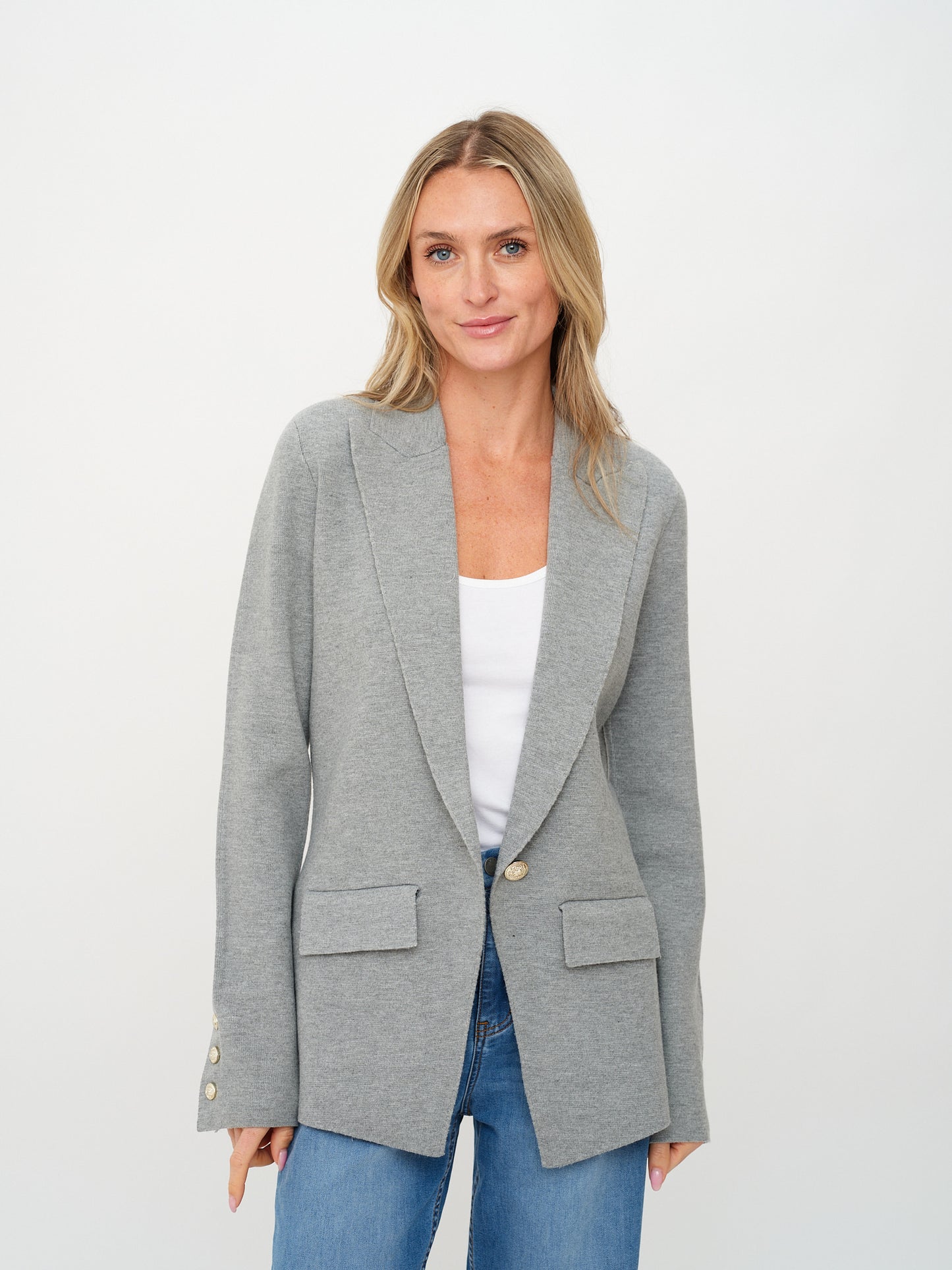 Hilary Knitted Tailored Blazer