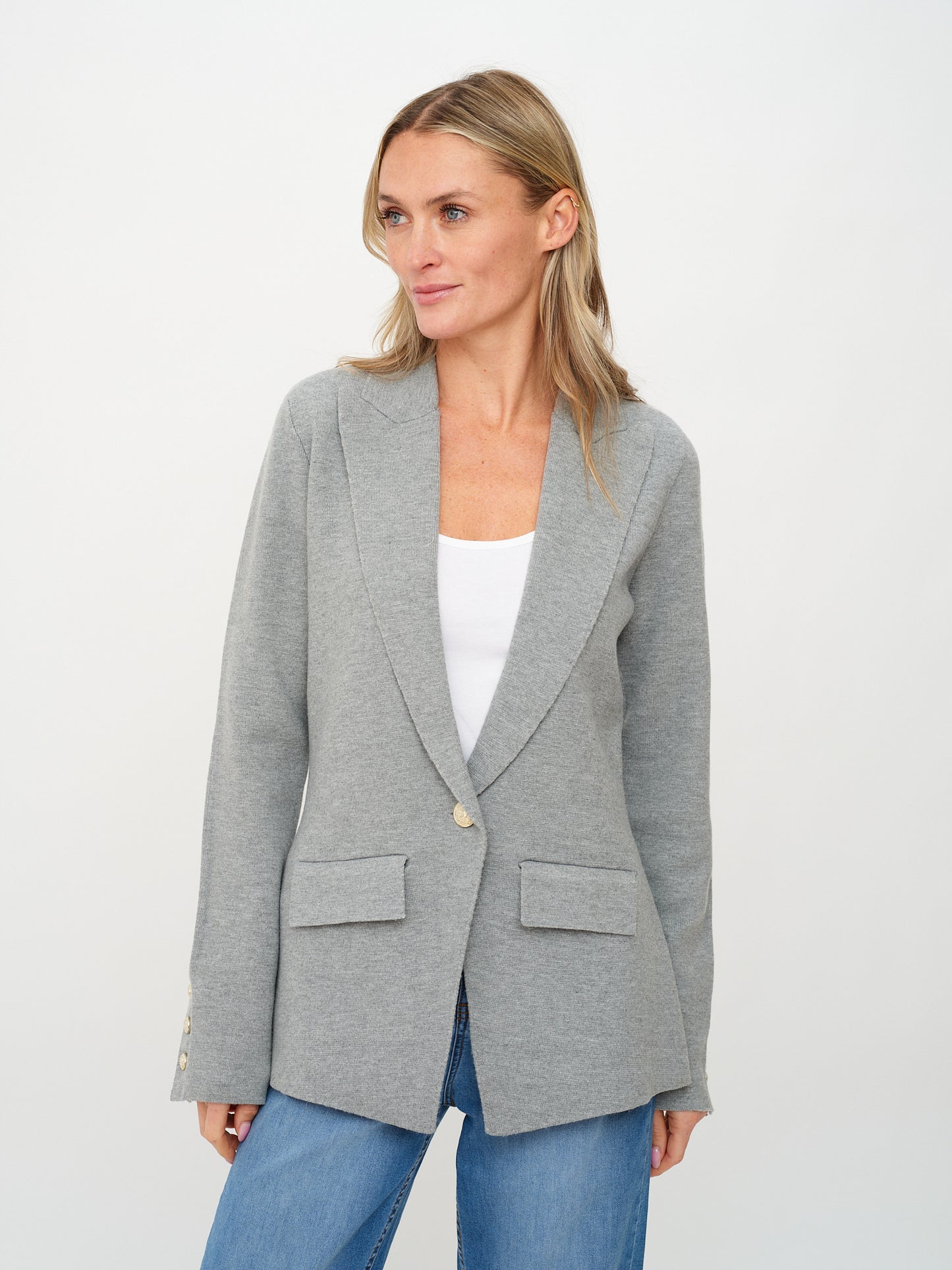 Hilary Knitted Tailored Blazer