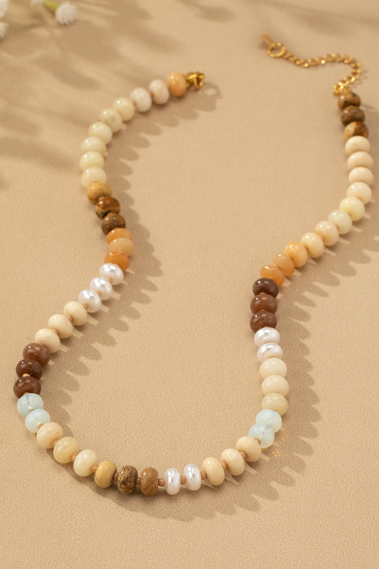 Agate Gemstone Beaded Necklace